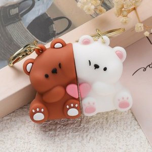 2Pcs Animal Print Bag Charm