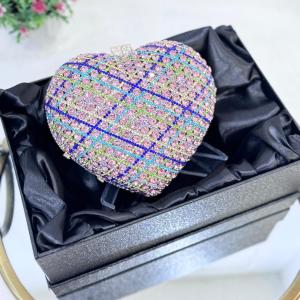 HEART CRYSTAL CLUTCH