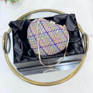 HEART CRYSTAL CLUTCH