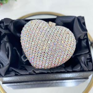 HEART CRYSTAL CLUTCH