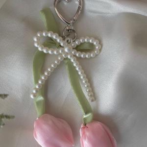 Pink Thing Bow Bag Charm