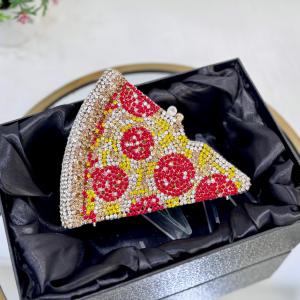 PIZZA CRYSTAL CLUTCH