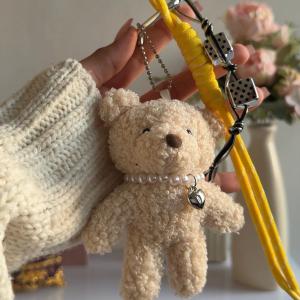 Snuggle Bear Bag Plush Charm