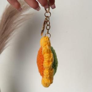 Summertime Sunflower Crochet Bag Charm