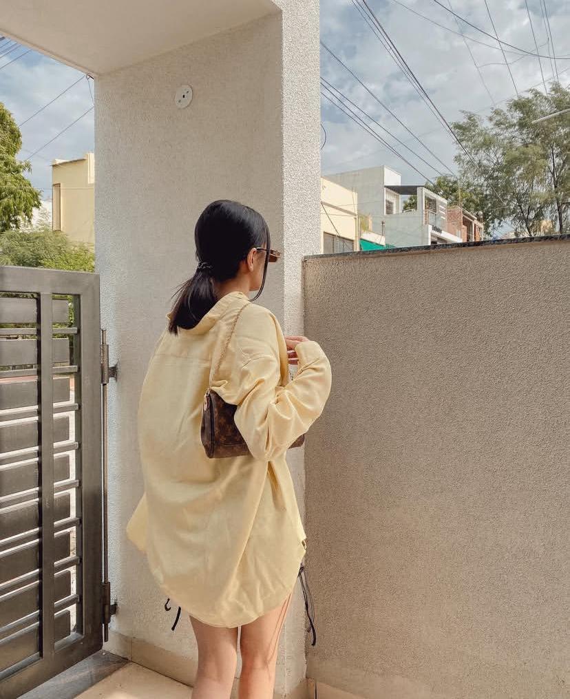 Customer styled with a Monkey Bags bag